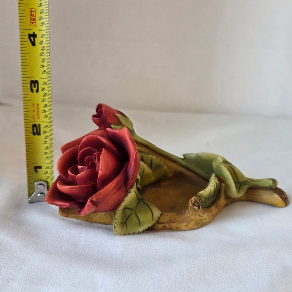 Eames Rose Tea Light Holder Decor Signed - Picture 9 of 9